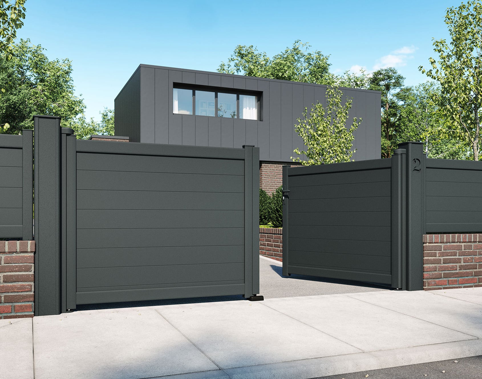 portail_aluminium_battant_plein_anae_noir_sable_2100_barreaudage_ana_kostum